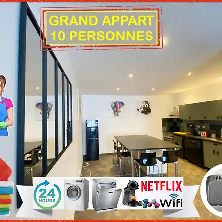 Appartement Chic&cosy Grand Moderne Centre Netflix